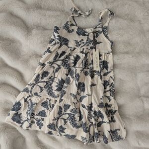 Kate Quinn Blue Pleated Sundress Spaghetti Strap